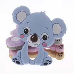 10 шт. коала силиконовые подвеска-прорезыватель Медведь Детские Прорезыватели для зубов игрушки, не содержащие БИСФЕНОЛ жевательные