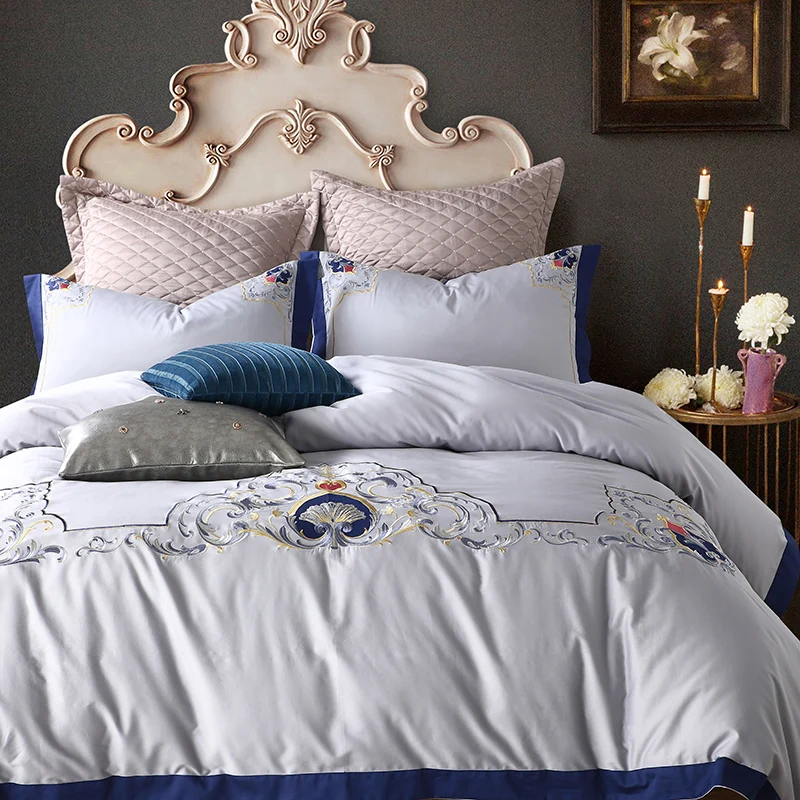 Buy 60s long staple cotton European embroidered