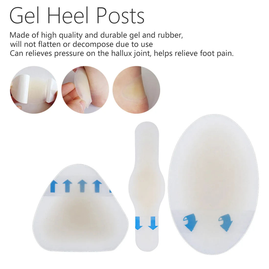 

Foot Care Tools 4Pcs Hydrocolloid Blister Plaster Adhesive Gel Blister Plaster Anti-wearing Heel Sticker Pedicure Patch
