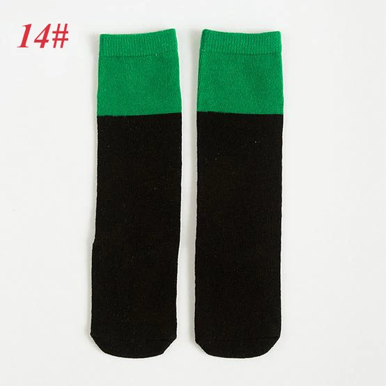 long socks c684 1 Длинные носки для малышей с героями мультфильмов детские зимние высокие носки с животными милые теплые носки для девочек, для новорожденных, с принтом, 100 хлопковые гетры - Цвет: long socks c684 1