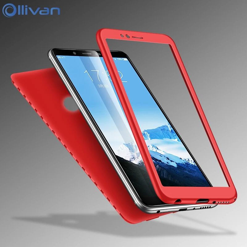 

OLLIVAN For Xiaomi Redmi Note 5 Soft TPU Silicone Case 360 Degree Full Cover Case For Xiaomi Mi A1 A2 Lite Mi 8 Redmi 6 Pro 5A