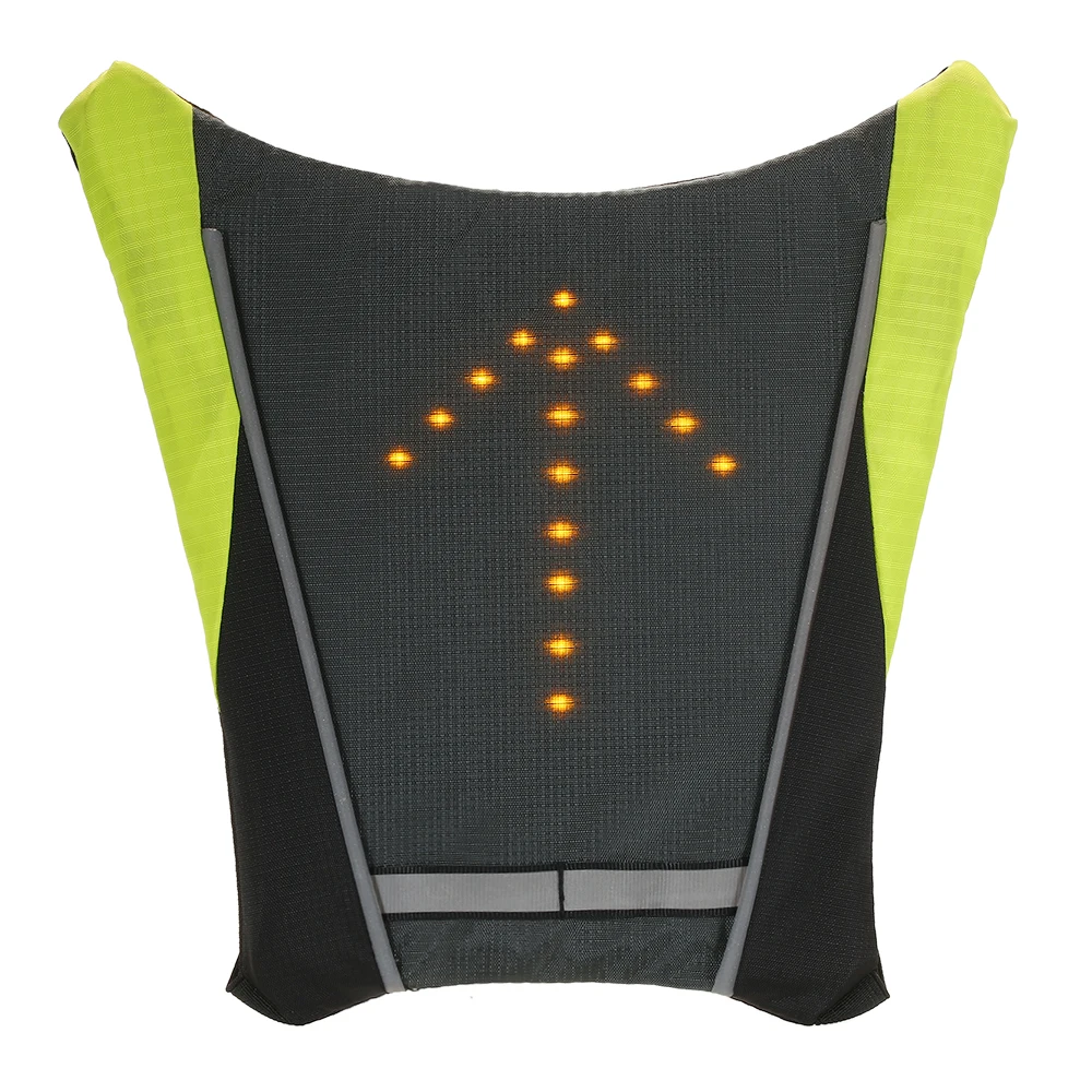 Discount Lixada USB Cycling Bicycle Reflective Vest Bike Backpack LED Wireless Safety Turnning Signal Light Vest For Riding Night Guide 12