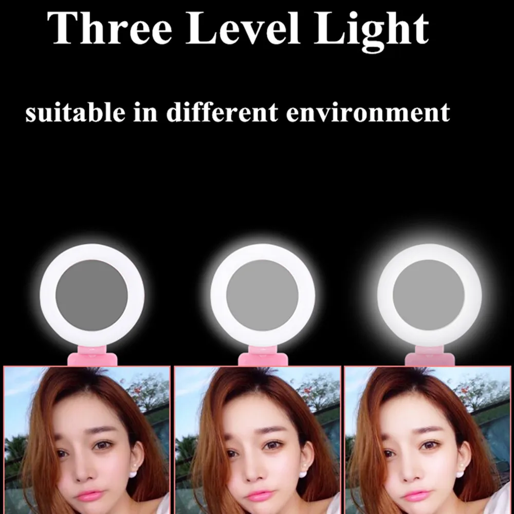  LED ring light selfie Double color temperature lamps photo video ringlight photography lighting pho - 32960277944