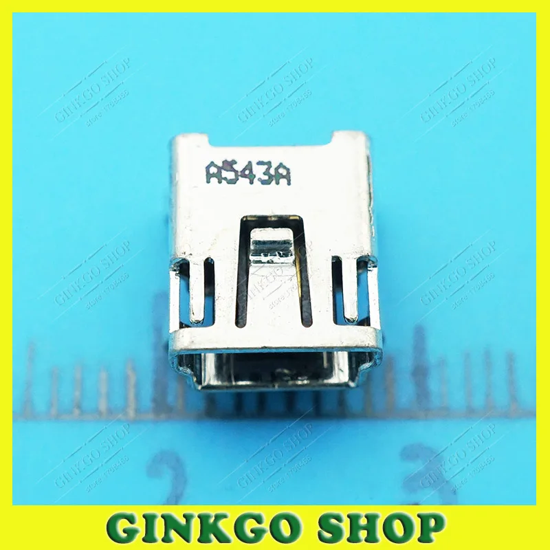 50 шт./лот мини USB 5P гнездовой разъем типа раковины 90 градусов MINI порт для зарядки