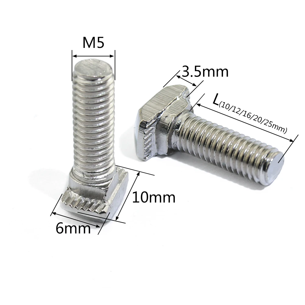 M5 из углеродистой стали Т-образные гайки крепеж алюминиевый соединитель для алюминиевого профиля т болты винты с головкой