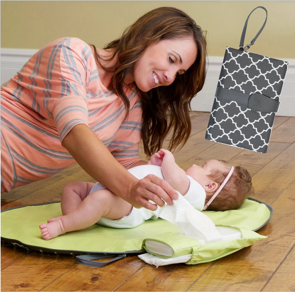 diaper clutch with changing pad