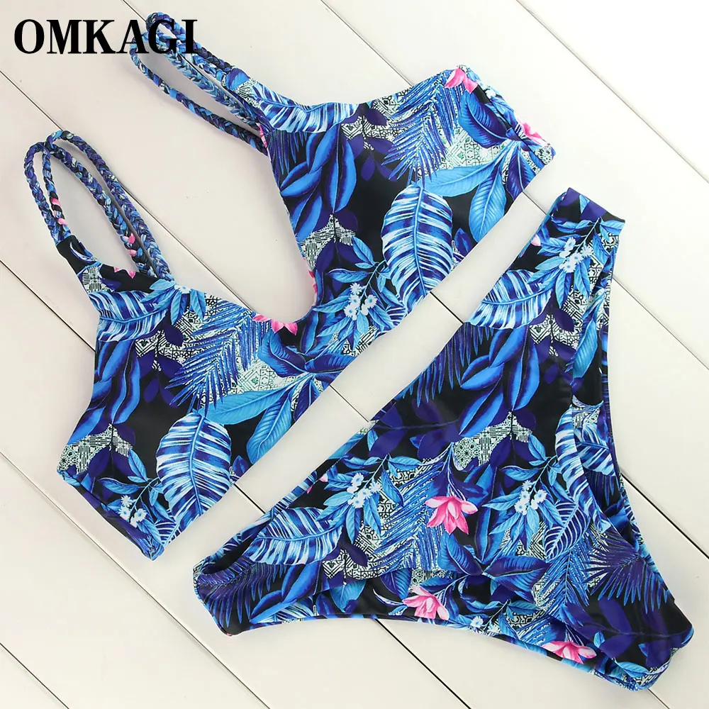 OMKAGI Brand Sexy Bikini 2018 Swimsuit Swimwear Women Micro Bikinis Set