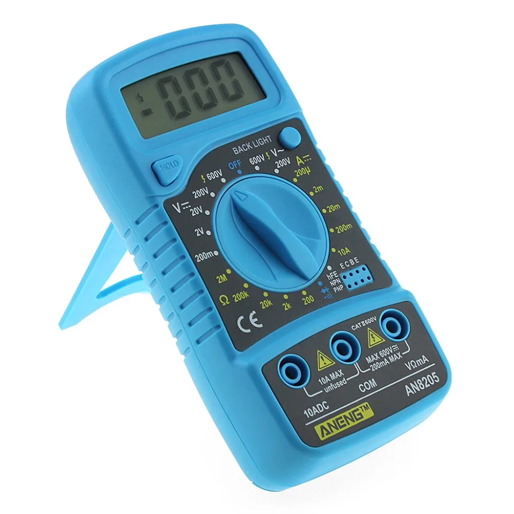 

AN8205 Digital LCD Multimeter Voltmeter Ammeter AC/DC/OHM Volt Current Tester Tools