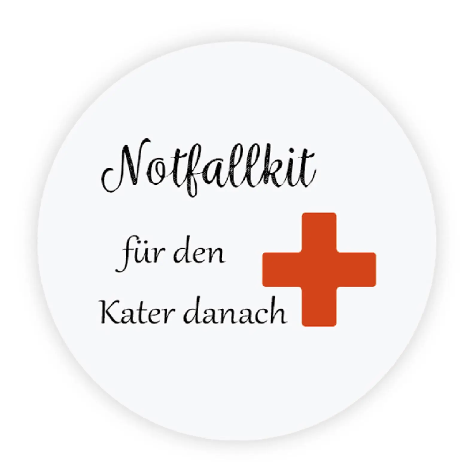 DouxArt 100 шт Notfallkit fuer den Kater danach наклейки 40 мм Свадебные праздничные подарки ручной