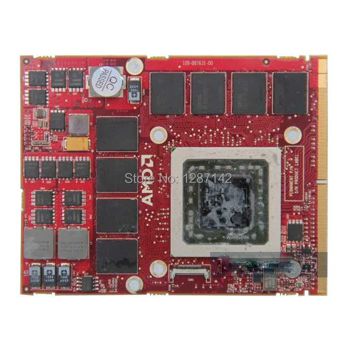  Original For DELL Alienware M17x ATI HD4870M 1GB 109-B87631-00 Graphic Cards GPU VGA Video Card Replacement 