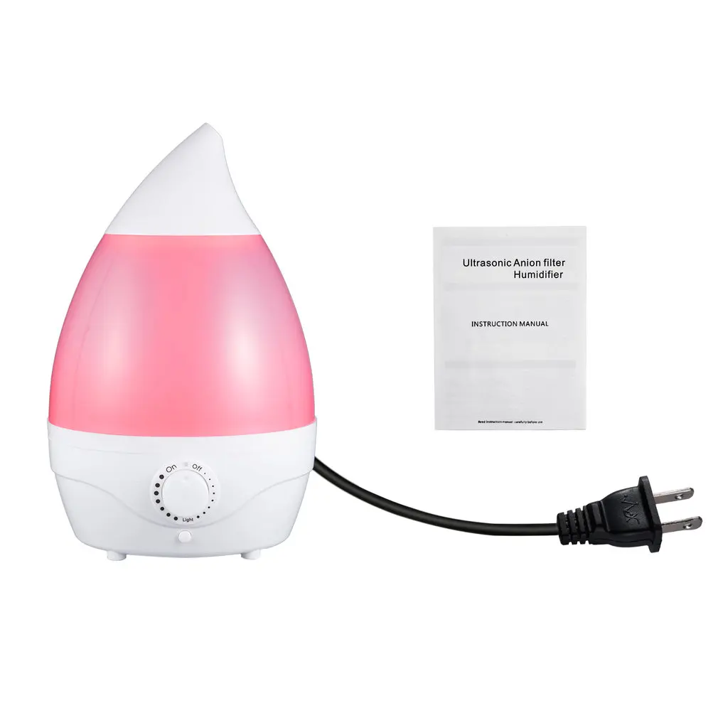 

Humidifier Ultrasonic Whisper-quiet Operation Aroma Diffuser 7 Color LED Lights Auto Shut-off 2L Tank Last All Night
