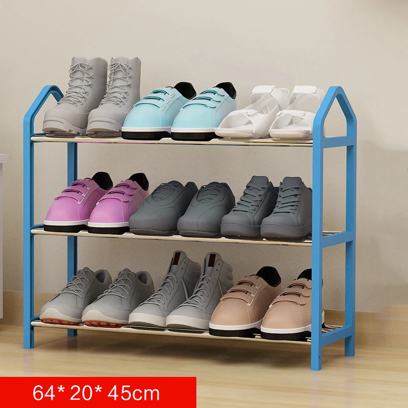 Metal Iron Shoe Shelf Simple Style Multi-layers Student Dormitory Shoe Storage Rack DIY Shoe Cabinet Home sapateira