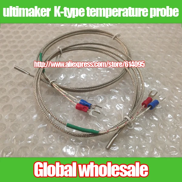 

2pcs ultimaker 3D printer k-type thermocouple temperature sensor / ultimaker 3D printer K-type thermocouple 3 * 15 * 1000