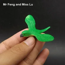 Мини-птица Летающий Parrot рано Head Start Обучение игры Пластик модель аксессуары игрушка подарок для детей