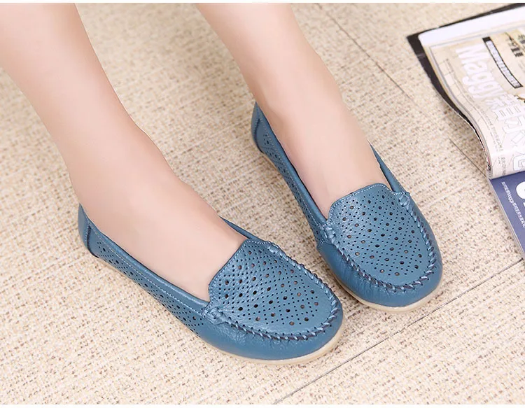 AH 168-New Arrival Cow Leather Women Loafers-26