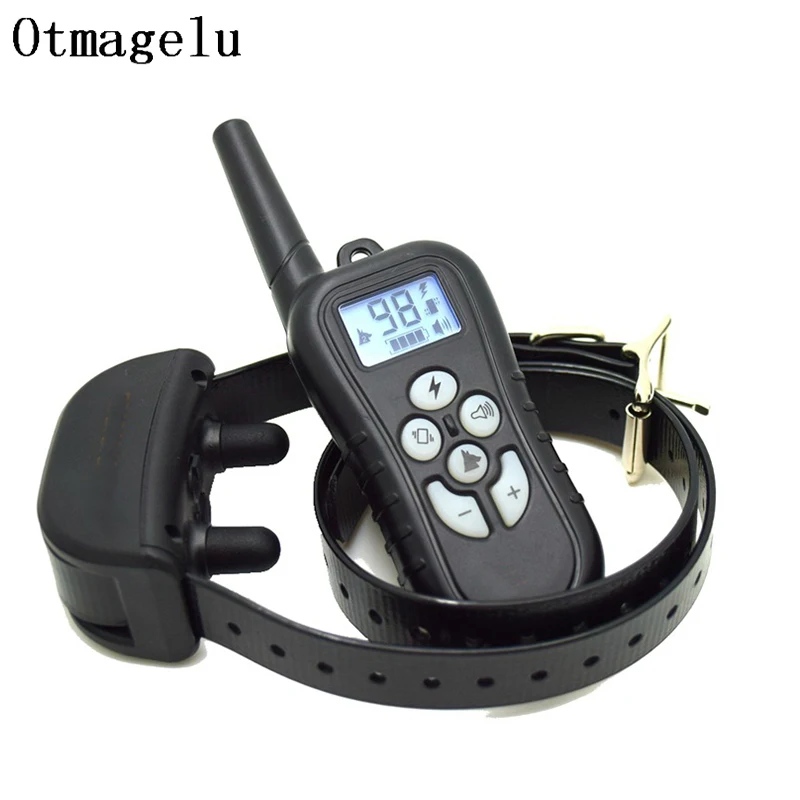 New Style 500m Remote Electric Dog Training Collar Large Dog Training Collars Rechargeable Shock Stop Barking Training Collars6