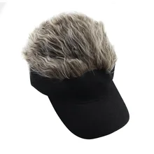 1 шт. парик бейсбольная шляпа солнцезащитный козырек с шипами волос зимние теплые уличные кепки s ED