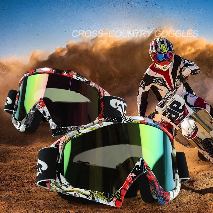 New Motorcycle Goggle Protective Sport Off Road Singer Lens Oculos
