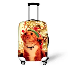 FORUDESIGNS, Рождественская печать, дорожная Крышка для багажа, защитная крышка, пылезащитная крышка для багажа 18-28 дюймов