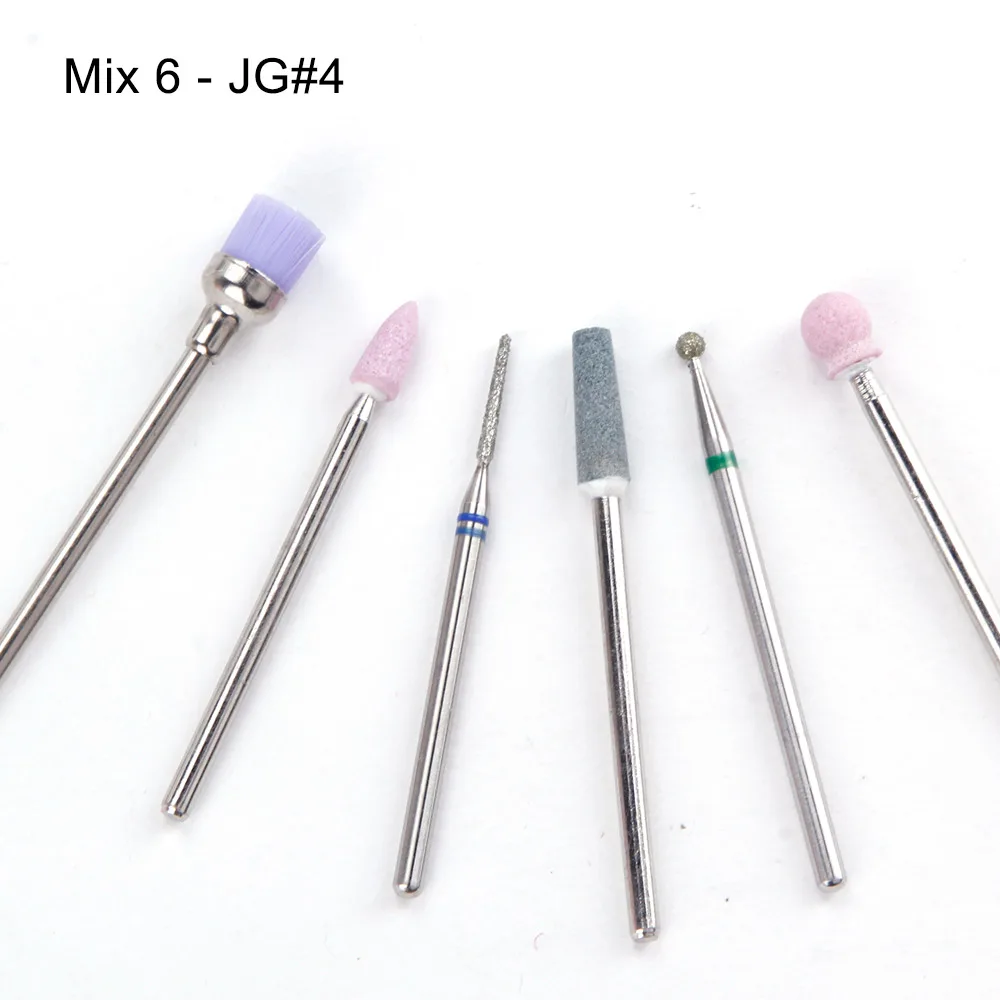 Электрическая дрель для ногтей аппарат для маникюра гель для удаления кутикулы Фрезерное долото набор инструментов для педикюра профессиональный дизайн ногтей - Цвет: JG4