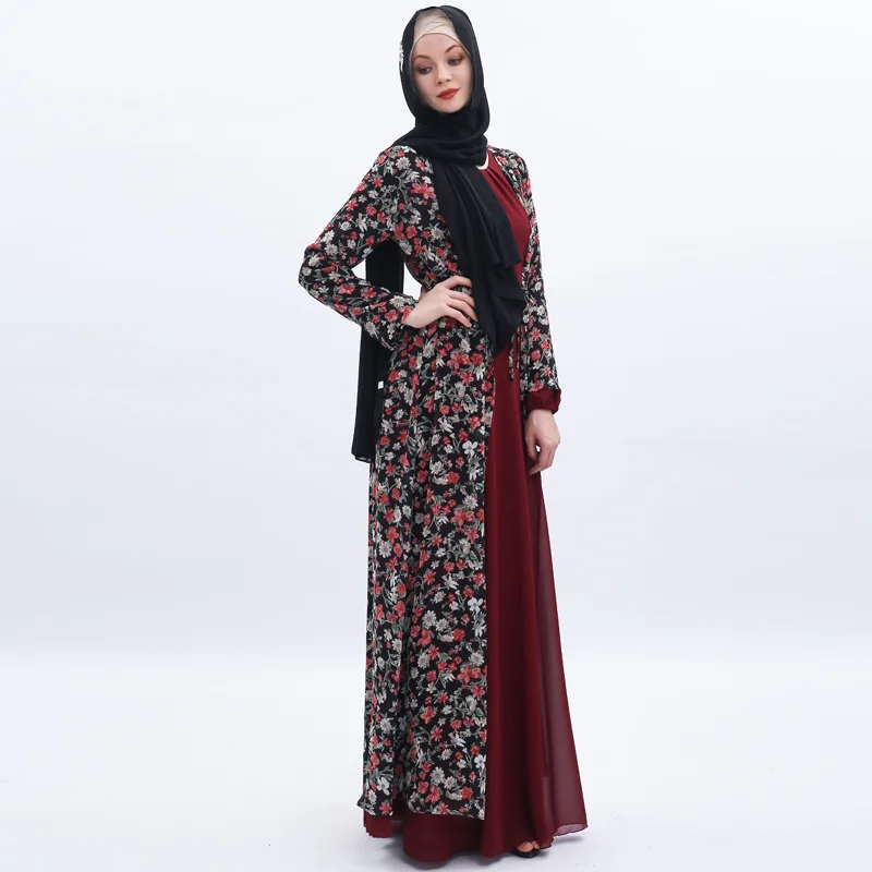 Летняя шифоновая абайя кимоно халат Турция мусульманское платье хиджаб восточный женский халат женский Jilbab Caftan Исламская одежда Рамадан Elbise