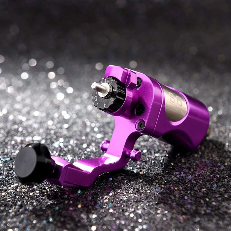 Профессиональный регулируемый ход прямого привода поворотный лайнер для тату машины и шейдера расходные материалы для двигателя - Цвет: Фиолетовый