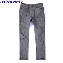 Normen брендовый Костюмы Мужская Мода Повседневное одноцветное штаны-карго Топ Класс хорошее качество военные штаны-карго для Для мужчин плюс Размеры