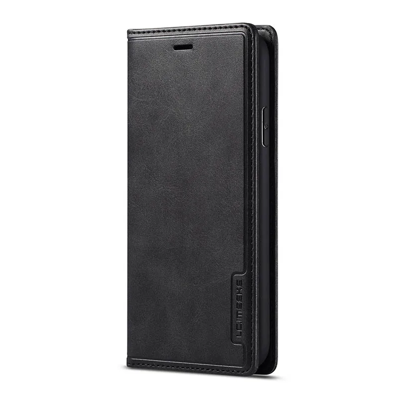 Black Чехлы Ретро Чехол для iPhone 7 для iPhone XS Max Xr XS X 10 6 6s 8 Plus подставка кошелек для samsung Galaxy Note 9 с карманом для карт - Цвет: Black