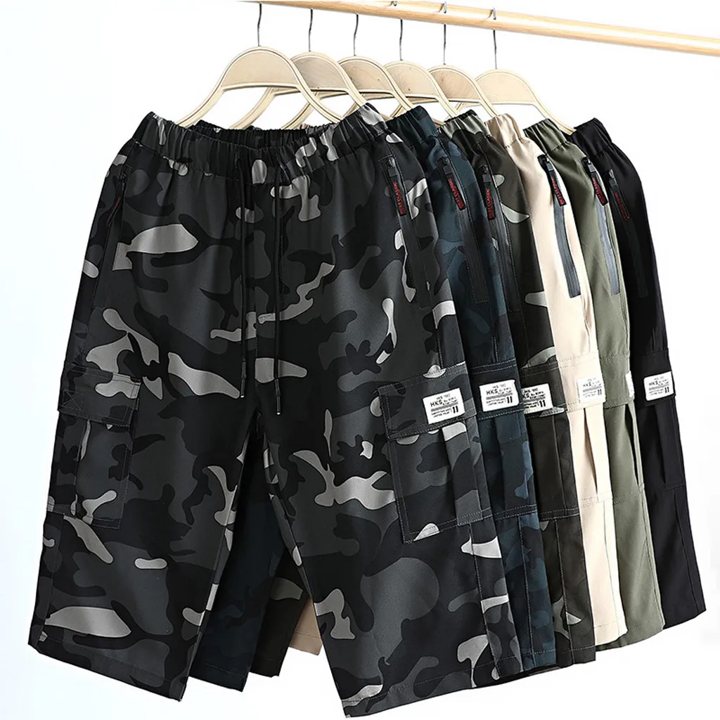 Pantalones hombre мужские летние модные тонкие быстросохнущие пляжные повседневные спортивные брюки длиной до икры, большие размеры#30