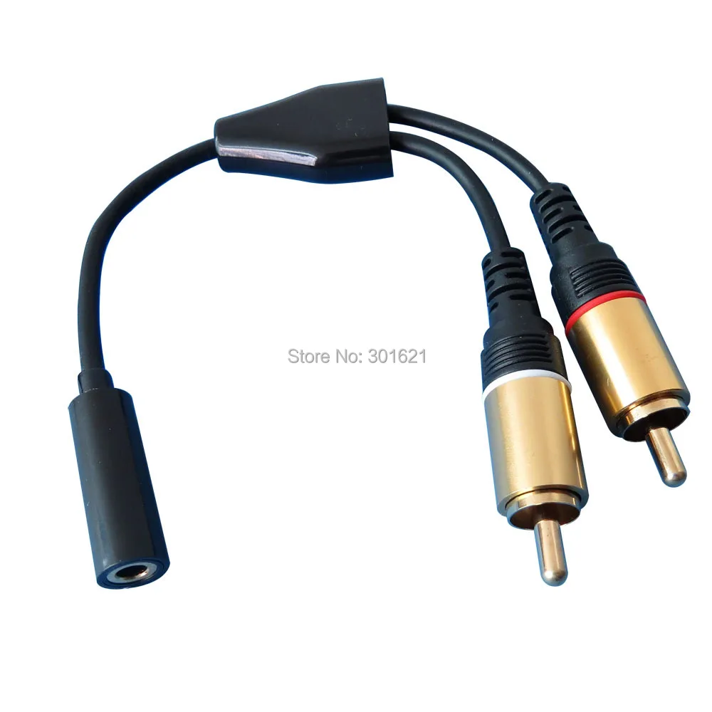 5 шт. стерео аудио кабель 18 см 3 &quotМама 2RCA папа|audio cable|stereo audio cable3.5 male female |