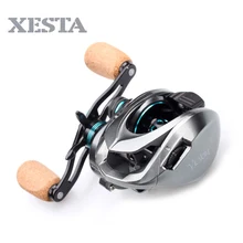 XESTA новая Рыболовная катушка, кастинговые катушки с двойным резьбовым чашки Рыболовная катушка Шестерни соотношение 8,1: 1 подшипник 11+ 1 тормозное усилие 8 кг