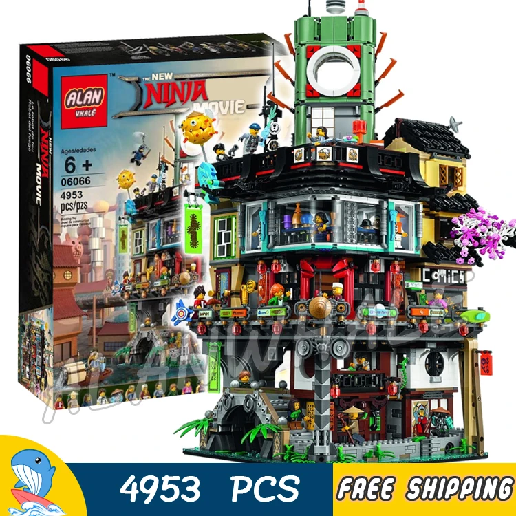 

4953pcs New Ninja Great Creator City Construction 06066 Model Modular Building Blocks Teenagers Toys Bricks Compatible With Lego
