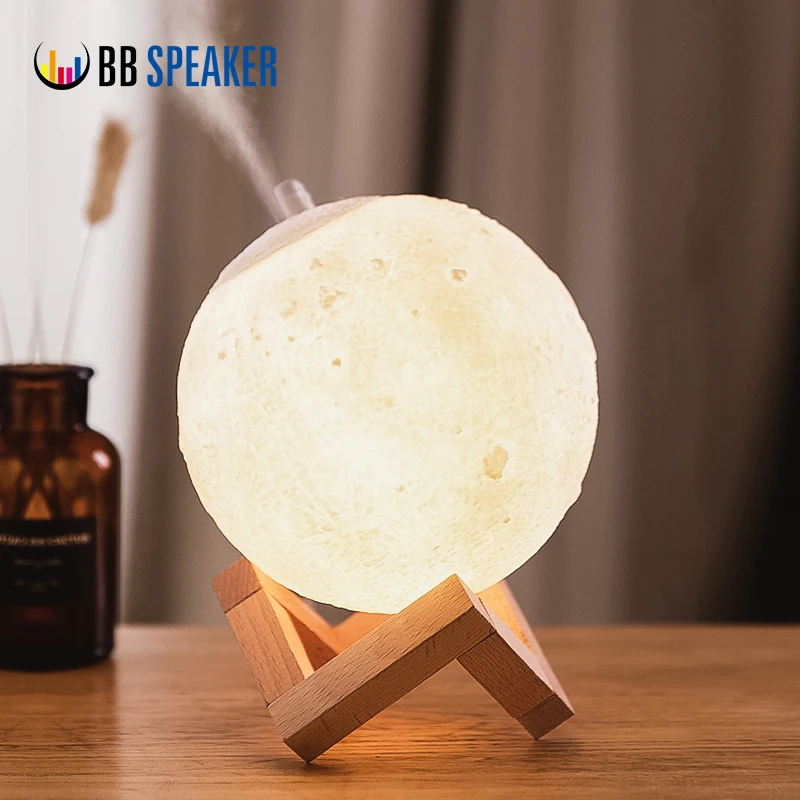 

New 880ML Air Humidifier 3D Moon Lamp light Diffuser Aroma Essential Oil USB Ultrasonic Humidificador Night Cool Mist Purifier