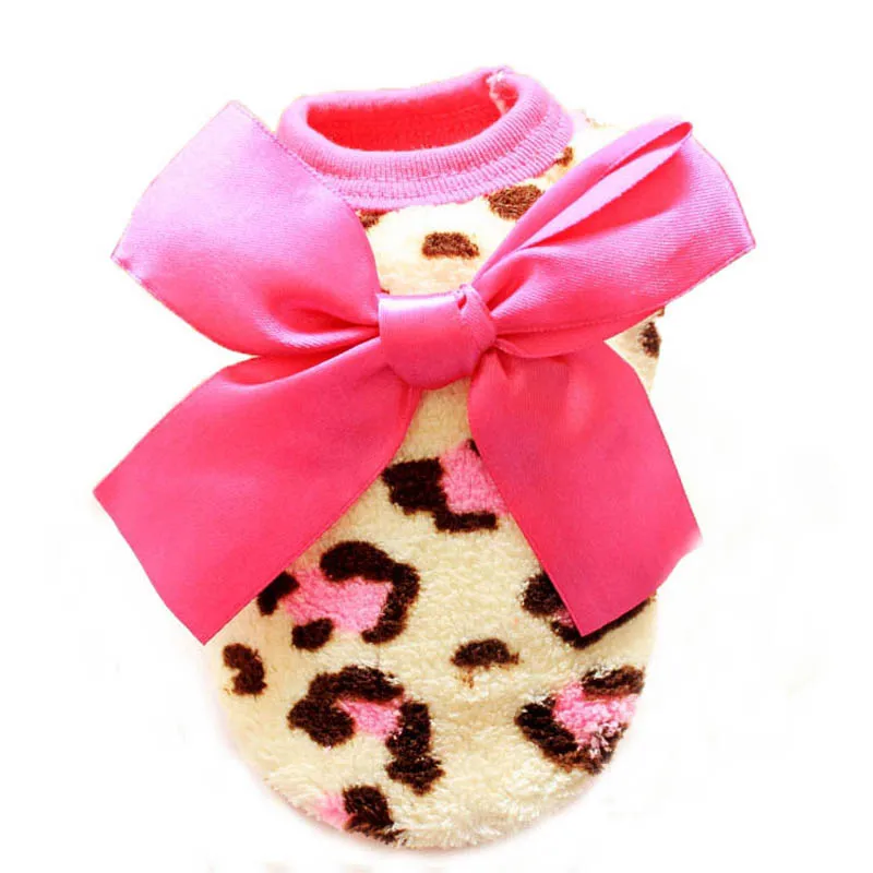 Leopard Printed Milk Dog Clothes Spring Autumn Pet Clothing for Dogs