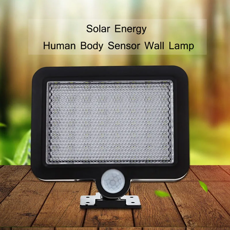 

Solar Wall Light 56 LED Infrared Induction IP65 Waterproof Garden Path Lamp QJS Shop