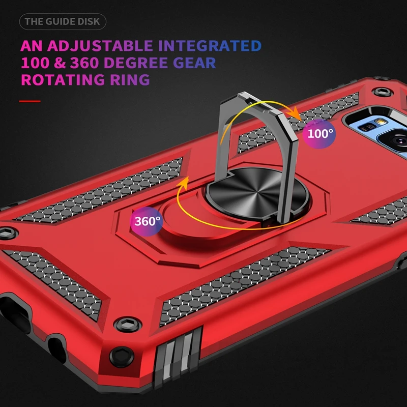 Luxury Armor Soft Shockproof Silicone Bumper Hard PC Phone Case