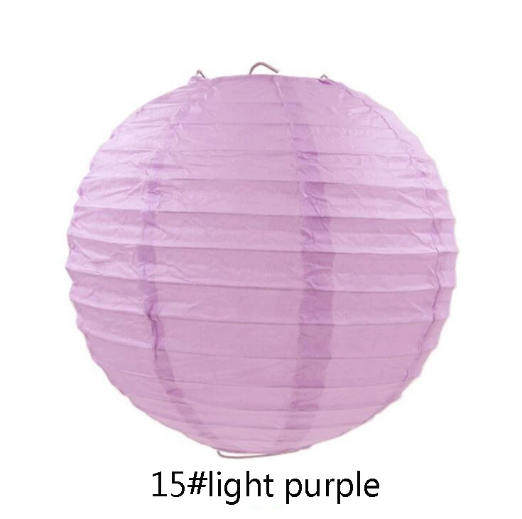 15 light purple Праздничные принадлежности 4 дюйма 10 см Круглый Китайский бумажный фонарь на день рождения, Свадебная вечеринка, Декор, подарок, ремесло, сделай сам, оптом, в розницу, whcn Wh - Цвет: 15 light purple