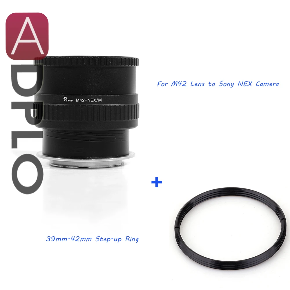 Pixco Adjustable Macro to infinity Lens Adapter for M39 Lens to Sony E Mount NEX Camera A6500