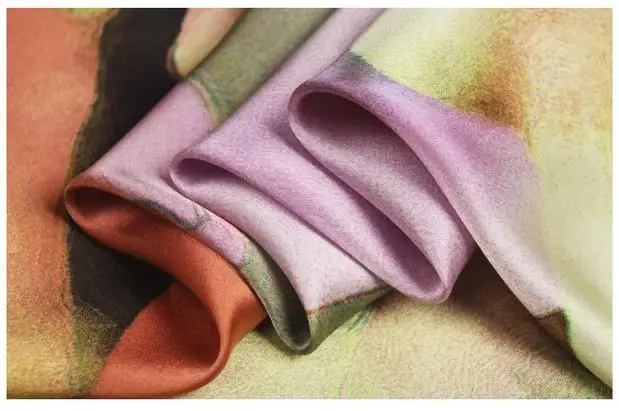 Китайская шелковая ткань Цветочная 19 moomin tissu au metre атласная африканская кружевная