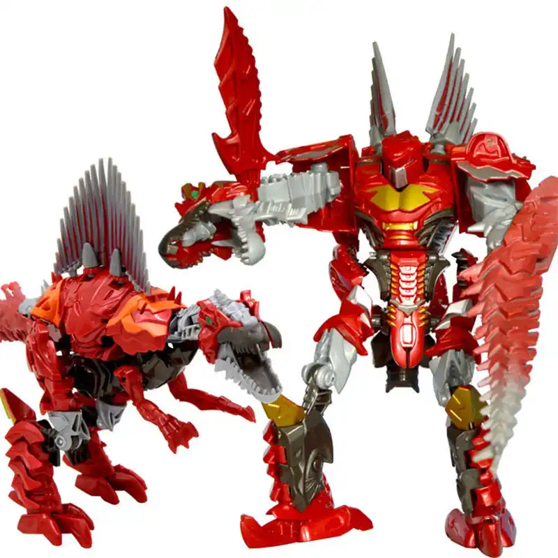 red dinosaur transformer