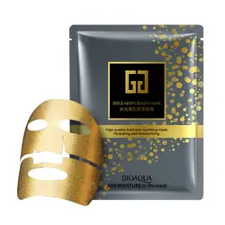 10 шт./лот Уход за кожей лица Красота Макс увлажняющий Pure Black Gold био-Коллагеновая Маска Уход за кожей Отбеливание масло-контроль Красота