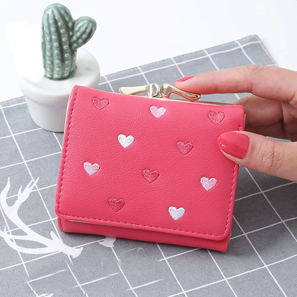 

Aelicy Small Lock Women Wallet 2019 Brand Designer Women Purse Trifold PU Leather Ladies Wallet Coin Purse Girl Card Holders