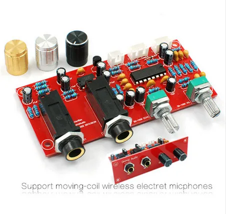

PT2399 NE5532 Karaoke board Microphone amplifier Board Preamplifier Reverberation Plate