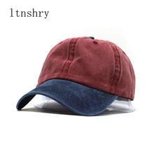 Вымытые джинсы Snapback шапки осень лето для мужчин и женщин бейсболка Гольф Sunblock Beisbol Casquette хоккейные кепки