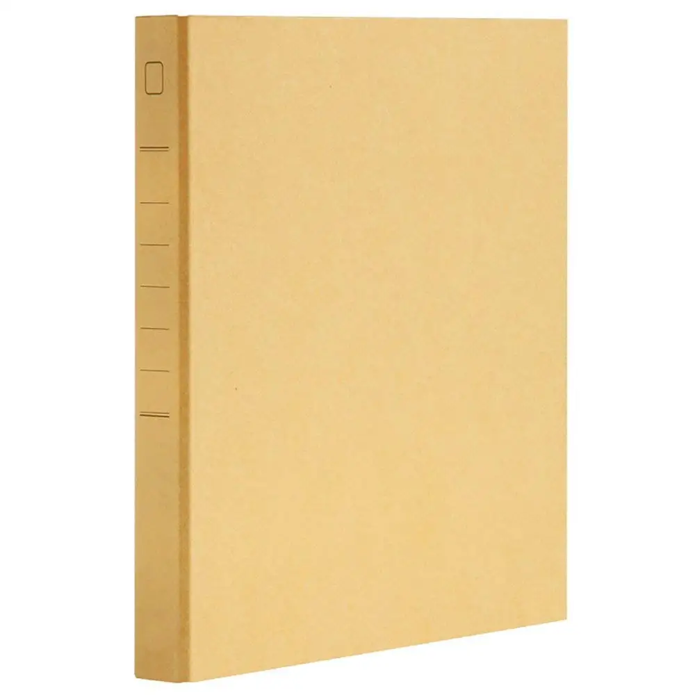 

MYLIFEUNIT Kraft Paper File Folder 1 inch 2 D Ring Binder Office Manager Clip Writing Pads Legal Paper Contract