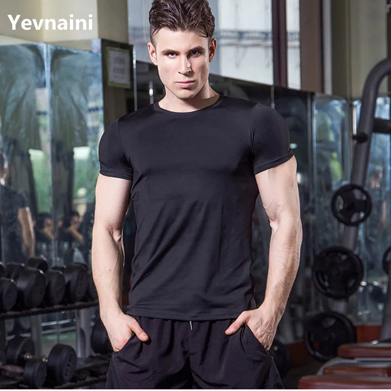 

Men's T-shirt-sleeved T-shirt sports men's running T-shirt fitness sportswear sports men's compression sportswear Rashgard