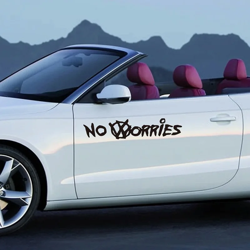 

Aliauto Car Decoration No Worries Car Whole Body Stickers And Decals For volkswagen skoda golf passat b5 tiguan cc polo