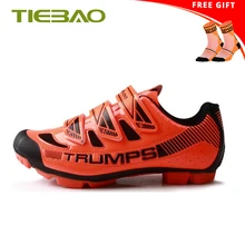 TIEBAO Мужская велосипедная обувь wo Мужская дышащая обувь для горного велосипеда Нескользящая MTB велосипедная обувь кроссовки sapatilha ciclismo mtb обувь