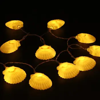 

1.3m Waterproof Sea Shell String Lights for Christmas Wedding Birthday Party Home Decoration