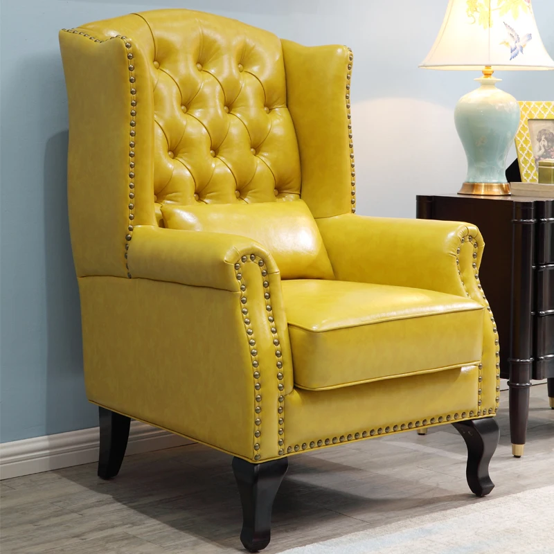 U-BEST новый классический Европейский Американский кожаный диван стул мебель/винтажная антикварная отделка гостиной